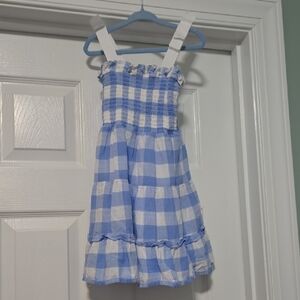 Janie and Jack Blue Plaid Kids Dress